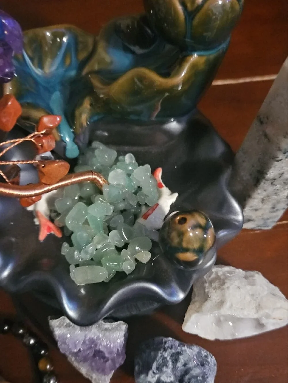 Incense Burner With 2 Towers - 9 Piece Set